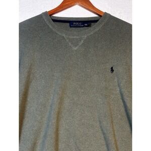 Polo‎ Ralph Lauren Mens Sweater Size XXL Green Long Sleeve V Neck Knit Pullover